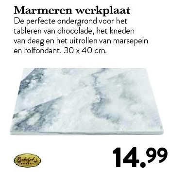 Aanbiedingen Marmeren werkplaat - Huismerk - Cook &amp; Co - Geldig van 13/03/2015 tot 05/04/2015 bij Cook & Co