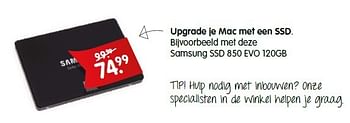 Aanbiedingen Samsung upgrade je mac met een ssd - Samsung - Geldig van 12/03/2015 tot 06/04/2015 bij MyCom
