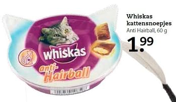 Aanbiedingen Whiskas kattensnoepjes - Whiskas - Geldig van 16/03/2015 tot 29/03/2015 bij Pets Place
