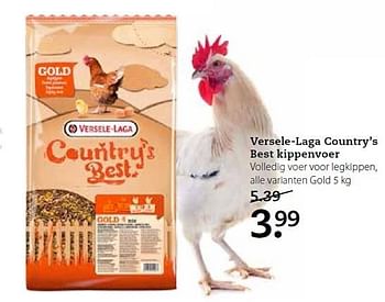 Aanbiedingen Versele-laga country`s best kippenvoer - Versele-Laga - Geldig van 16/03/2015 tot 29/03/2015 bij Pets Place