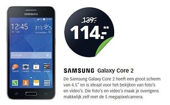 Aanbiedingen Samsung galaxy core 2 - Samsung - Geldig van 16/03/2015 tot 06/04/2015 bij Dixons