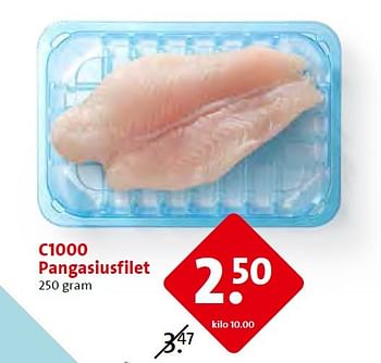 Aanbiedingen C1000 pangasiusfilet - Huismerk - C1000 Supermarkten - Geldig van 18/03/2015 tot 24/03/2015 bij C1000