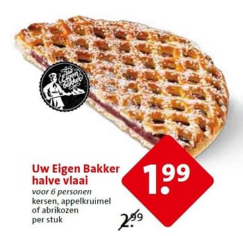 Aanbiedingen Uw eigen bakker halve vlaai - Huismerk - C1000 Supermarkten - Geldig van 18/03/2015 tot 24/03/2015 bij C1000