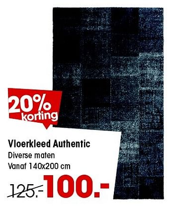 Aanbiedingen Vloerkleed authentic - Huismerk - Kwantum - Geldig van 16/03/2015 tot 29/03/2015 bij Kwantum