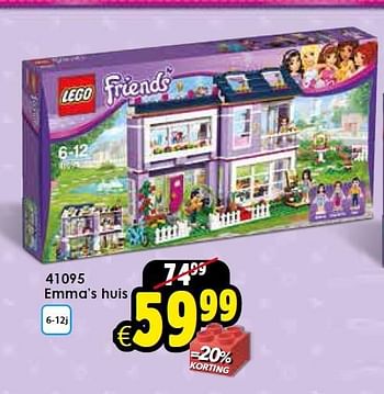 Aanbiedingen 41095 emma`s huis - Lego - Geldig van 28/03/2015 tot 19/04/2015 bij ToyChamp