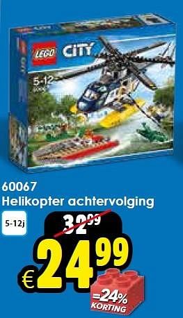 Aanbiedingen 60067 helikopter achtervolging - Lego - Geldig van 28/03/2015 tot 19/04/2015 bij ToyChamp