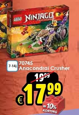 Aanbiedingen 70745 anacondrai crusher - Lego - Geldig van 28/03/2015 tot 19/04/2015 bij ToyChamp