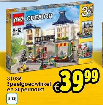 Aanbiedingen 31036 speelgoedwinkel en supermarkt - Lego - Geldig van 28/03/2015 tot 19/04/2015 bij ToyChamp