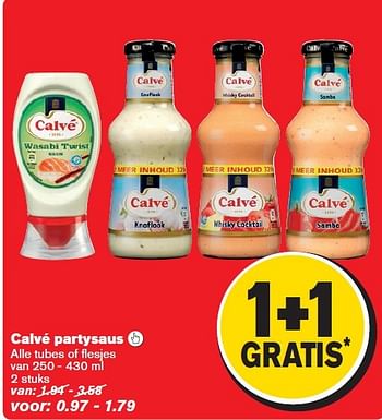 Aanbiedingen Calvé partysaus - Calve - Geldig van 25/03/2015 tot 31/03/2015 bij Hoogvliet