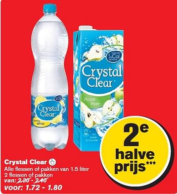 Aanbiedingen Crystal clear - Crystal Clear - Geldig van 25/03/2015 tot 31/03/2015 bij Hoogvliet