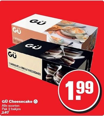 Aanbiedingen Gü cheesecake - Gu - Geldig van 25/03/2015 tot 31/03/2015 bij Hoogvliet