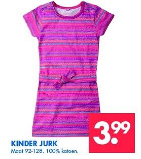 Aanbiedingen Kinder jurk - Huismerk - Zeeman  - Geldig van 28/03/2015 tot 04/04/2015 bij Zeeman