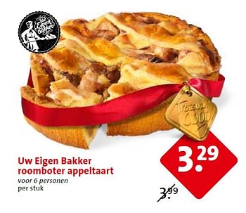 Aanbiedingen Uw eigen bakker roomboter appeltaart - Huismerk - C1000 Supermarkten - Geldig van 25/03/2015 tot 31/03/2015 bij C1000