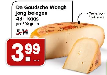 Aanbiedingen De goudsche waegh jong belegen 48+ kaas - De Goudsche Waegh - Geldig van 29/03/2015 tot 03/04/2015 bij Em-té