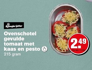 Aanbiedingen Ovenschotel gevulde tomaat met kaas en pesto - Huismerk - Hoogvliet - Geldig van 23/03/2015 tot 06/04/2015 bij Hoogvliet