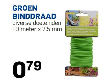 Aanbiedingen Groen binddraad - Huismerk - Action - Geldig van 23/03/2015 tot 19/04/2015 bij Action