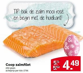 Aanbiedingen Coop zalmfilet - Huismerk - Coop - Geldig van 30/03/2015 tot 06/04/2015 bij Coop