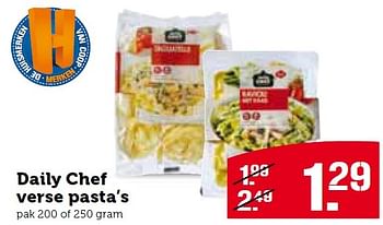 Aanbiedingen Daily chef verse pasta`s - Daily chef - Geldig van 30/03/2015 tot 06/04/2015 bij Coop