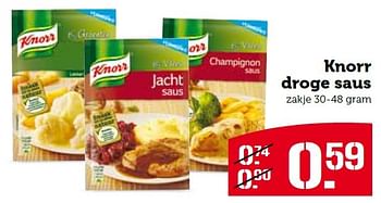 Aanbiedingen Knorr droge saus - Knorr - Geldig van 30/03/2015 tot 06/04/2015 bij Coop