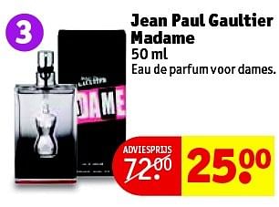 Aanbiedingen Jean paul gaultier madame - Jean Paul Gaultier - Geldig van 31/03/2015 tot 05/04/2015 bij Kruidvat