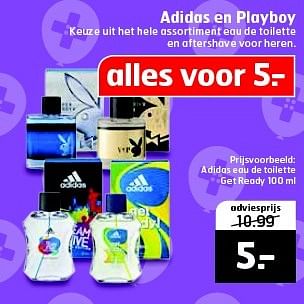 Aanbiedingen Adidas eau de toilette get ready - Adidas - Geldig van 31/03/2015 tot 05/04/2015 bij Trekpleister