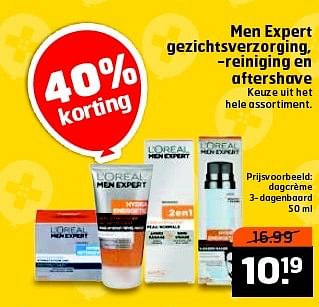 Aanbiedingen Men expert gezichtsverzorging, -reiniging en aftershave - L'Oreal Paris - Geldig van 31/03/2015 tot 05/04/2015 bij Trekpleister