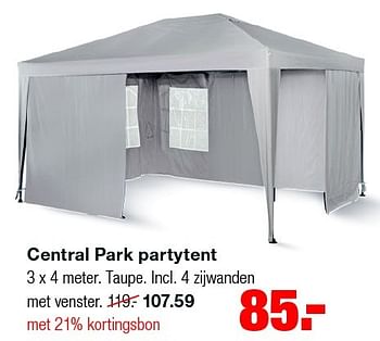 Aanbiedingen Central park partytent - Central Park - Geldig van 30/03/2015 tot 06/04/2015 bij Praxis