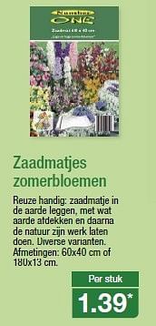 Aanbiedingen Zaadmatjes zomerbloemen - Huismerk - Aldi - Geldig van 01/04/2015 tot 07/04/2015 bij Aldi