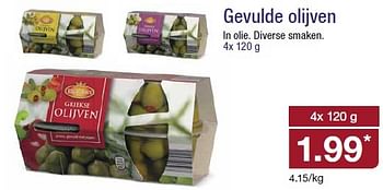 Aanbiedingen Gevulde olijven - Huismerk - Aldi - Geldig van 01/04/2015 tot 07/04/2015 bij Aldi