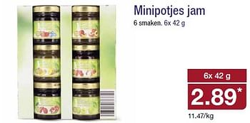 Aanbiedingen Minipotjes jam - Huismerk - Aldi - Geldig van 01/04/2015 tot 07/04/2015 bij Aldi
