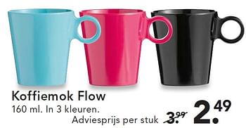 Aanbiedingen Koffiemok flow - Huismerk - Blokker - Geldig van 30/03/2015 tot 08/04/2015 bij Blokker