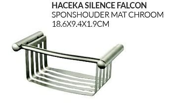 Aanbiedingen Haceka silence falcon sponshouder mat chroom - Haceka - Geldig van 01/04/2015 tot 30/04/2015 bij Sanitairwinkel