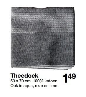 Aanbiedingen Theedoek - Huismerk - Zeeman  - Geldig van 04/04/2015 tot 27/06/2015 bij Zeeman