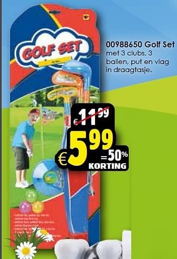 Aanbiedingen Golf set - Huismerk - Toychamp - Geldig van 18/04/2015 tot 03/05/2015 bij ToyChamp