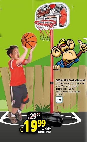 Aanbiedingen Basketbalset - Huismerk - Toychamp - Geldig van 18/04/2015 tot 03/05/2015 bij ToyChamp
