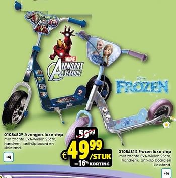Aanbiedingen Avengers luxe step - Avengers - Geldig van 18/04/2015 tot 03/05/2015 bij ToyChamp