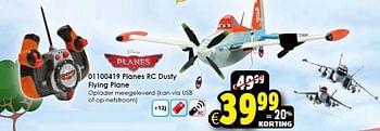 Aanbiedingen Planes rc dusty 99 flying plane - Huismerk - Toychamp - Geldig van 18/04/2015 tot 03/05/2015 bij ToyChamp
