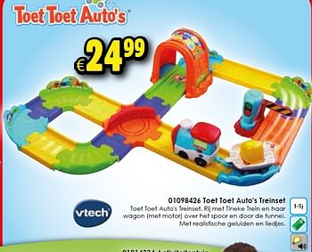 Aanbiedingen Toet toet auto`s treinset - Vtech - Geldig van 18/04/2015 tot 03/05/2015 bij ToyChamp