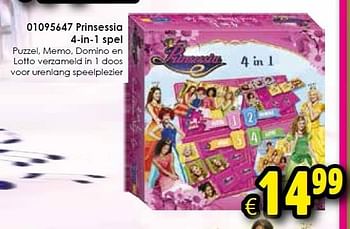 Aanbiedingen Prinsessia 4-in-1 spe - Prinsessia - Geldig van 18/04/2015 tot 03/05/2015 bij ToyChamp