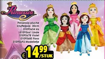 Aanbiedingen Prinsessia pluche knuffelpop 30cm  linde - Prinsessia - Geldig van 18/04/2015 tot 03/05/2015 bij ToyChamp