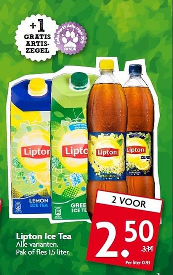 Aanbiedingen Lipton ice tea - Lipton - Geldig van 05/04/2015 tot 11/04/2015 bij Deka Markt