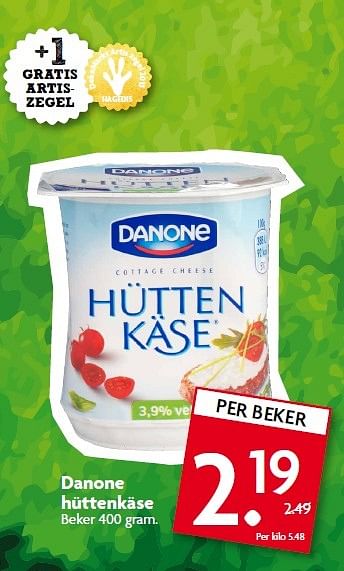 Aanbiedingen Danone hüttenkäse - Danone - Geldig van 05/04/2015 tot 11/04/2015 bij Deka Markt