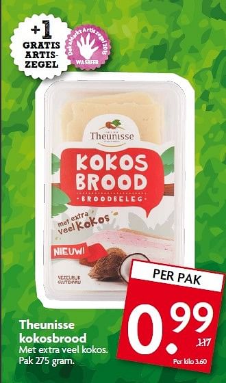 Aanbiedingen Theunisse kokosbrood - Theunisse - Geldig van 05/04/2015 tot 11/04/2015 bij Deka Markt