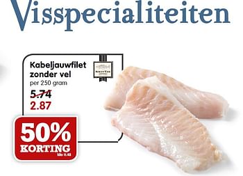 Aanbiedingen Kabeljauwfilet zonder vel - Smit Vis - Geldig van 05/04/2015 tot 11/04/2015 bij Em-té