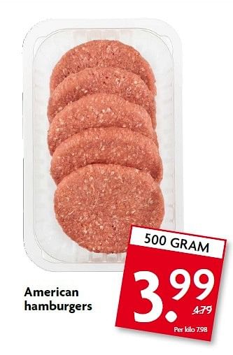 Aanbiedingen American hamburgers - Huismerk - Deka Markt - Geldig van 05/04/2015 tot 11/04/2015 bij Deka Markt