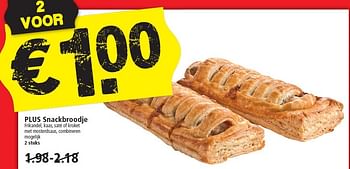 Aanbiedingen Plus snackbroodje - Huismerk - Plus - Geldig van 05/04/2015 tot 11/04/2015 bij Plus