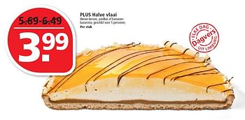 Aanbiedingen Plus halve vlaai - Huismerk - Plus - Geldig van 05/04/2015 tot 11/04/2015 bij Plus