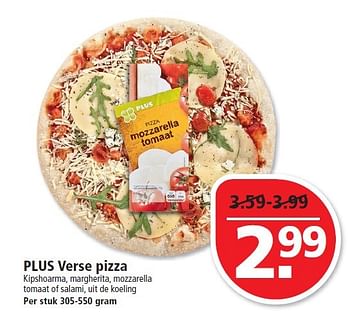 Aanbiedingen Plus verse pizza - Huismerk - Plus - Geldig van 05/04/2015 tot 11/04/2015 bij Plus