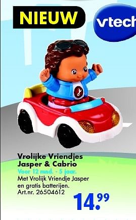 Aanbiedingen Vrolijke vriendjes jasper + cabrio - Vtech - Geldig van 04/04/2015 tot 19/04/2015 bij Bart Smit