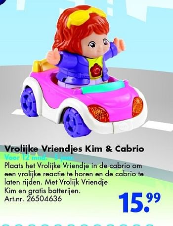 Aanbiedingen Vrolijke vriendjes kim + cabrio - Vtech - Geldig van 04/04/2015 tot 19/04/2015 bij Bart Smit